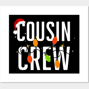 Christmas Cousin Crew Santa Hat Men Women Kids Posters and Art